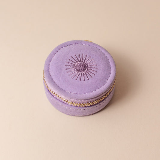 Mini Travel Jewellery Case in Lavender