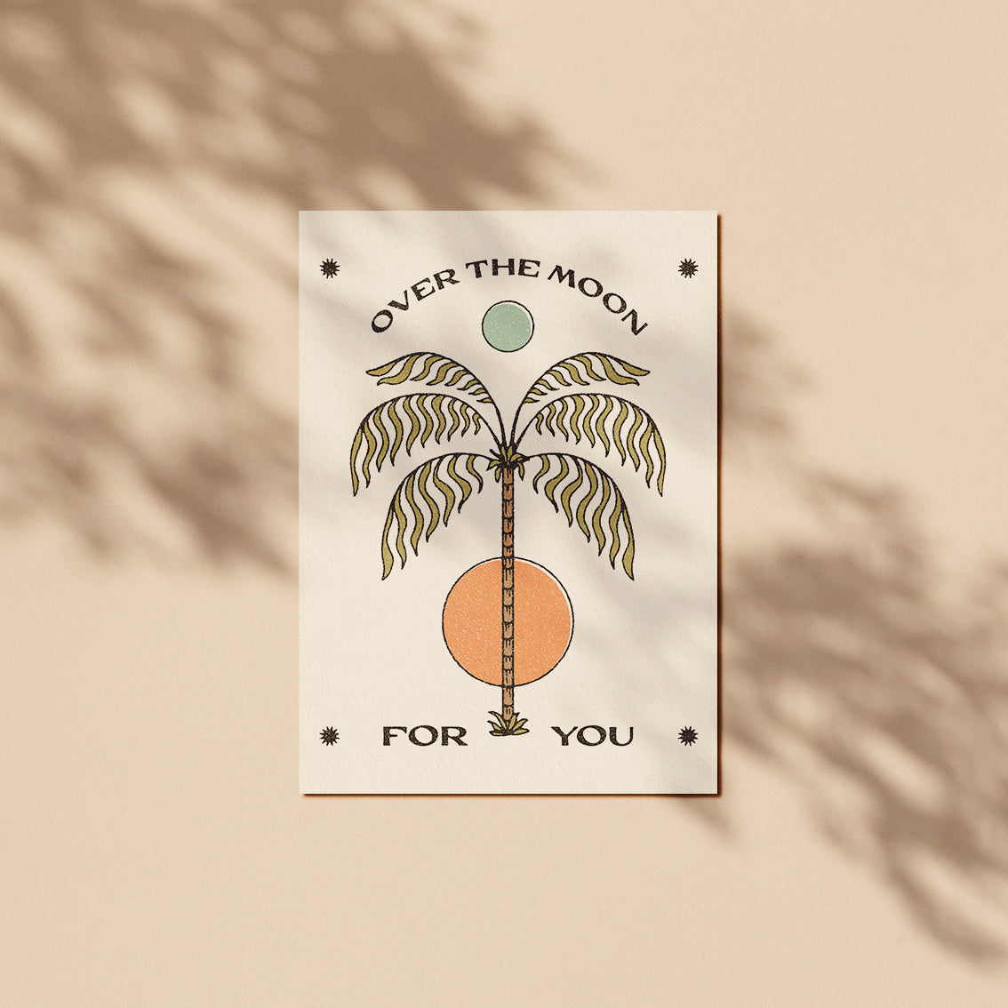 Over the Moon for You Card