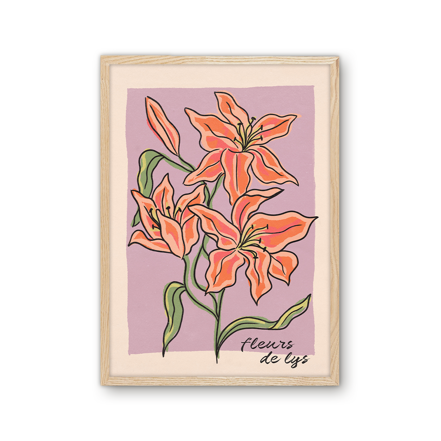 'Fleurs de Lys' Print