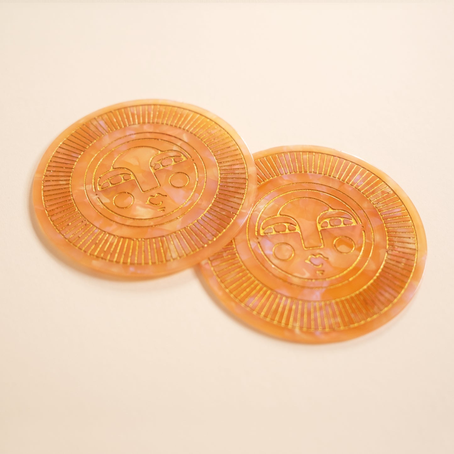Sol Coaster in Peach Acetate