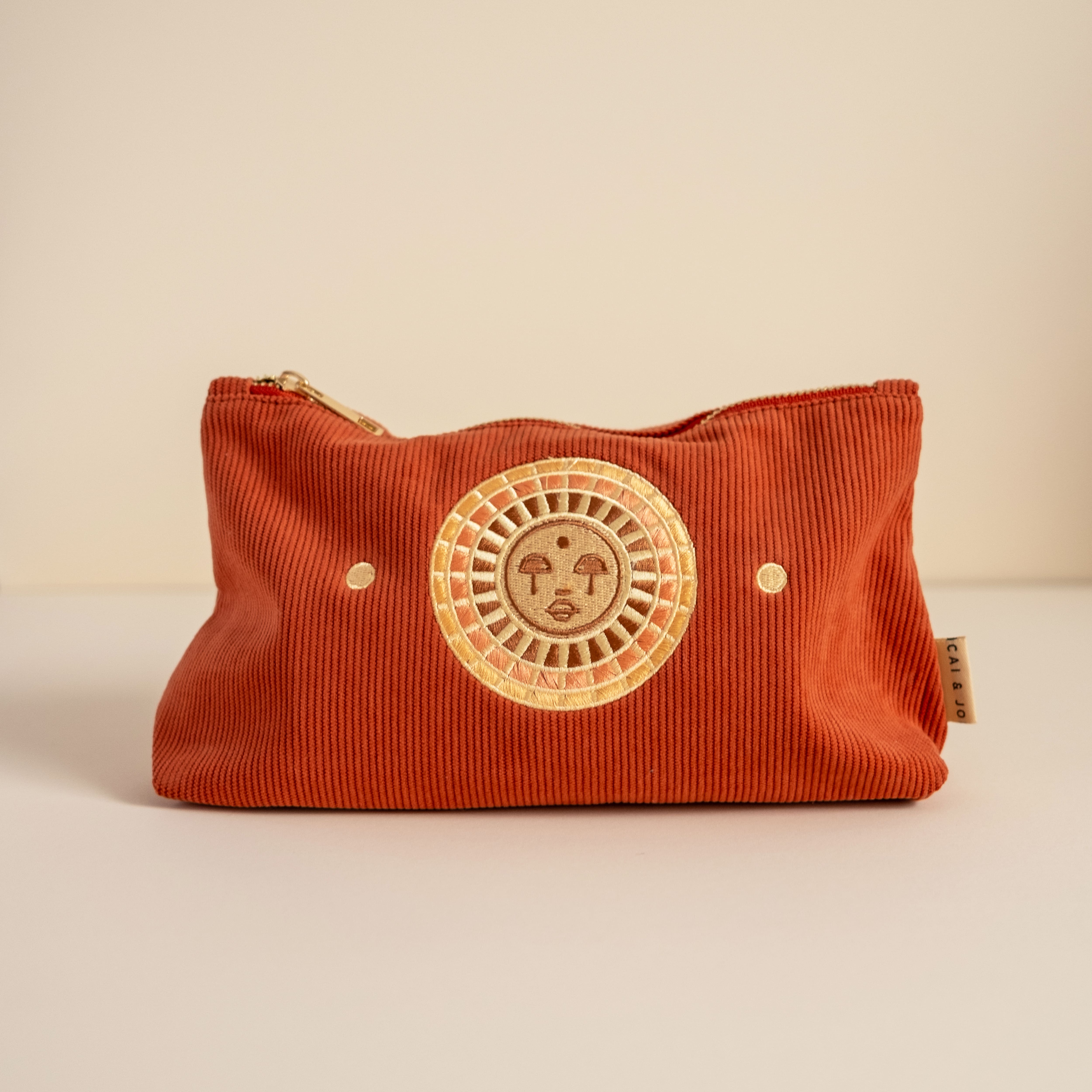 •CICADA MOON• corduroy pouch main image 1