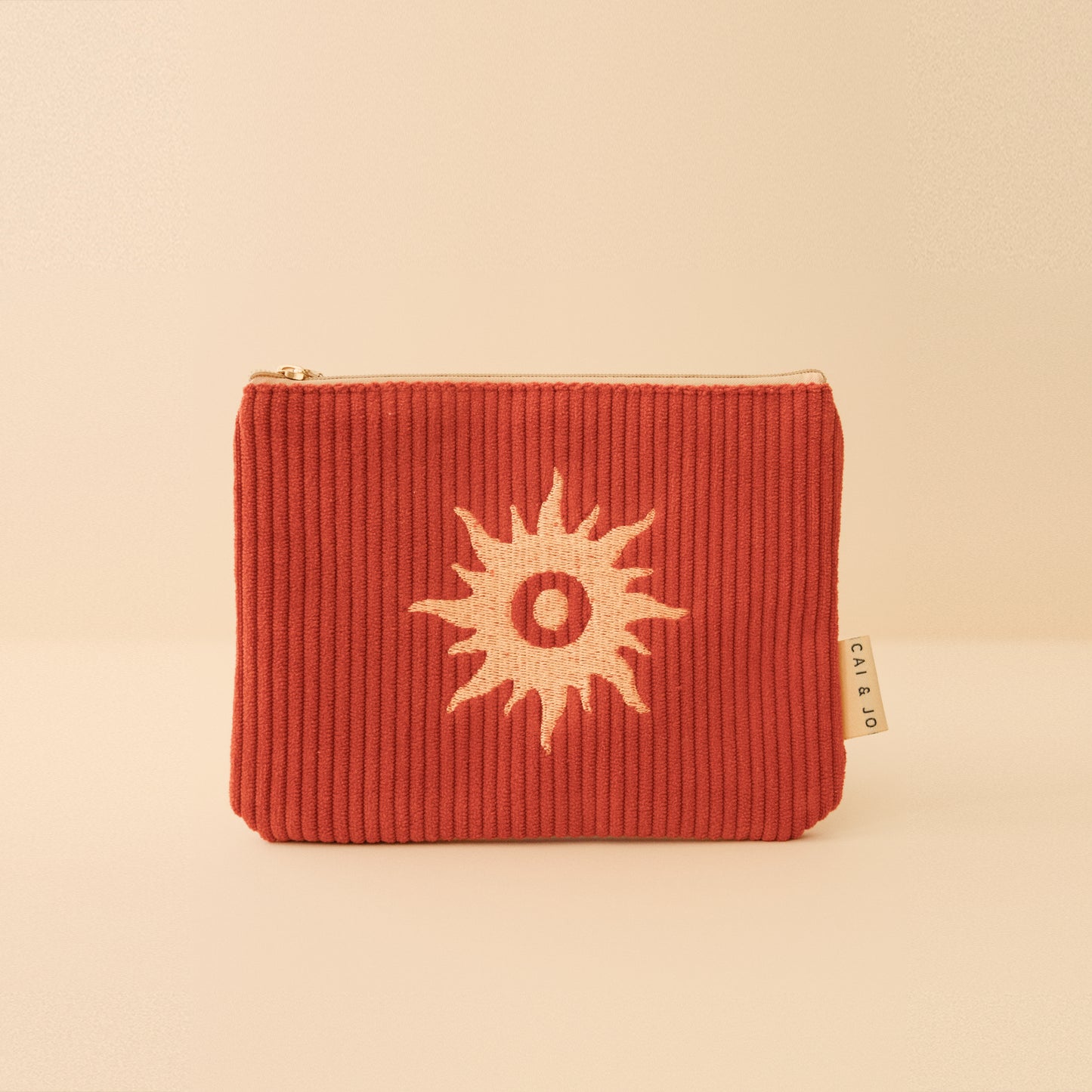 Corduroy Pouch in Rust