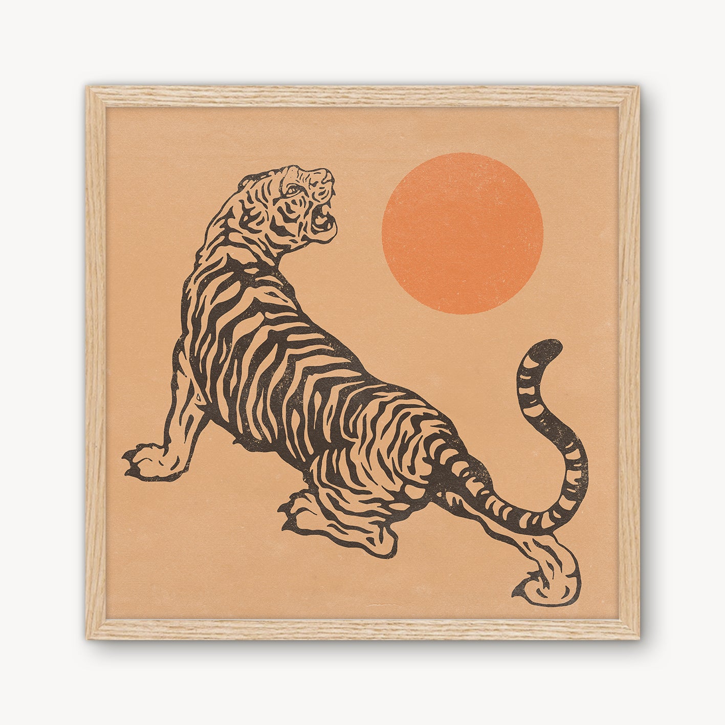 Tiger & Sun Print