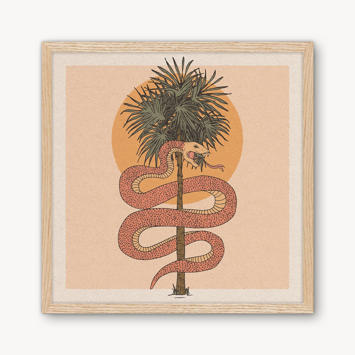 Palm Snake Print