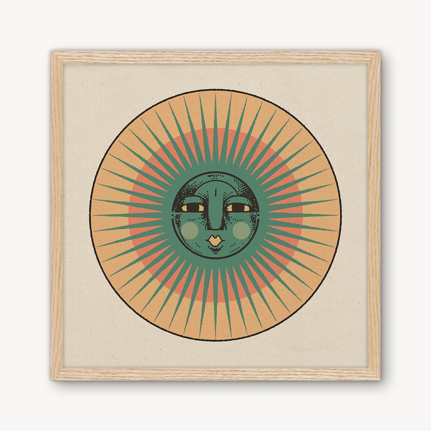 Sun Face I Print