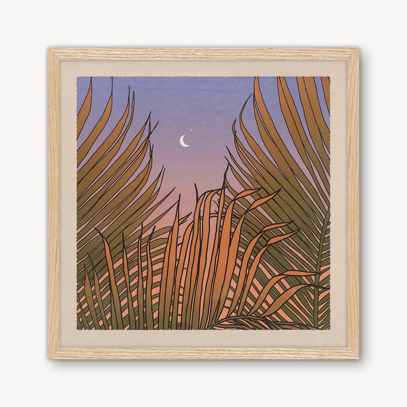 Through the Palms Print