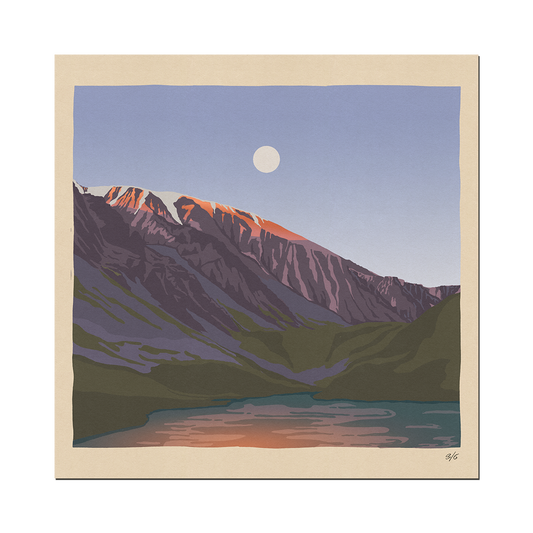 First light over the lake print