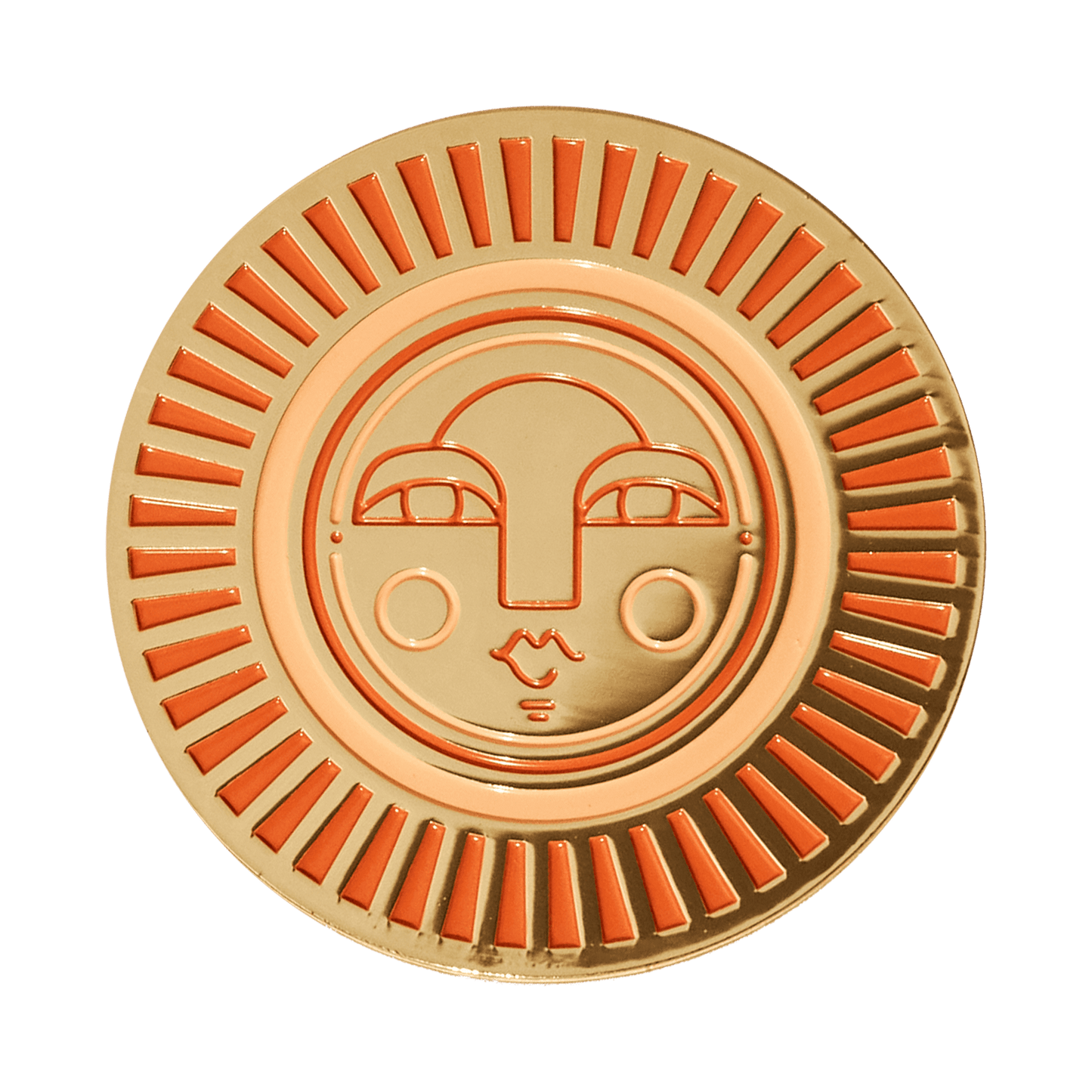 The Sol Coaster in peachy orange