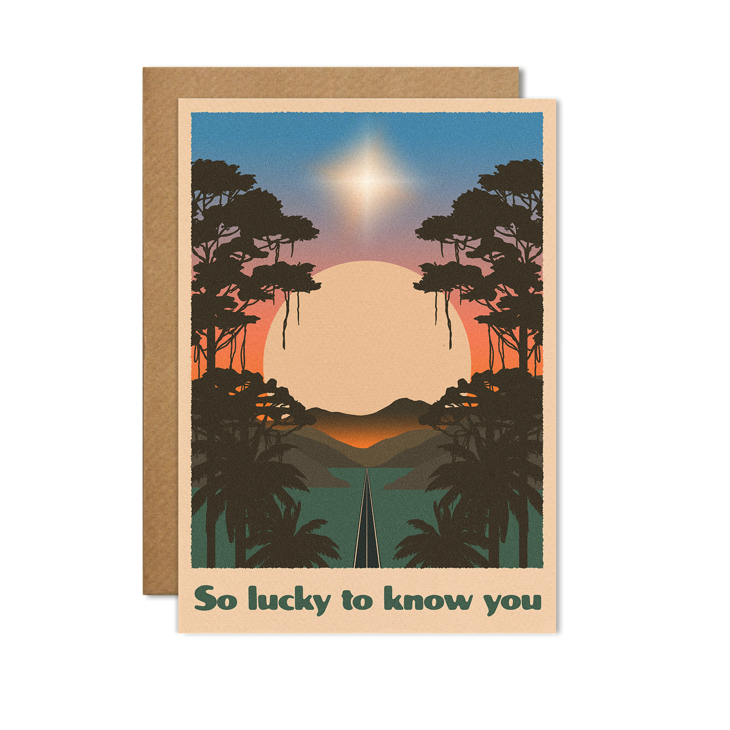 So lucky to know you Card