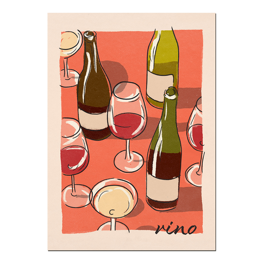 'Vino' Print