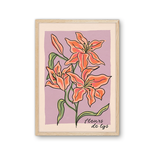 'Fleurs de Lys' Framed Print