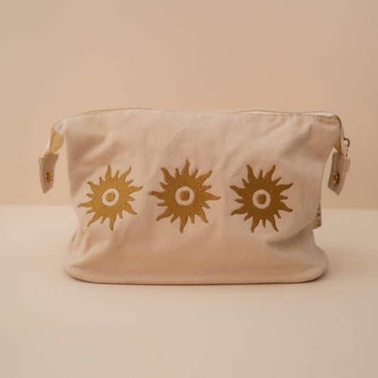 Cotton Washbag in Stone