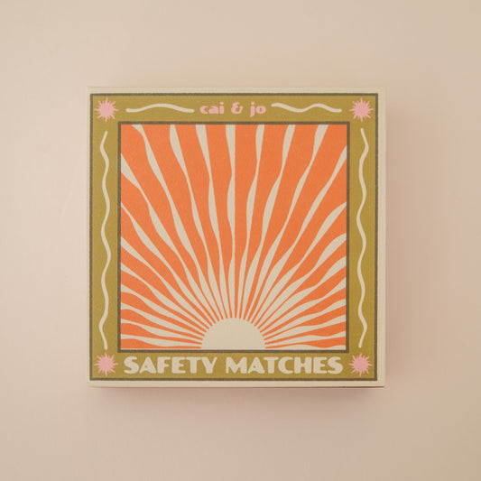 Wavy Sunrise Matchbox