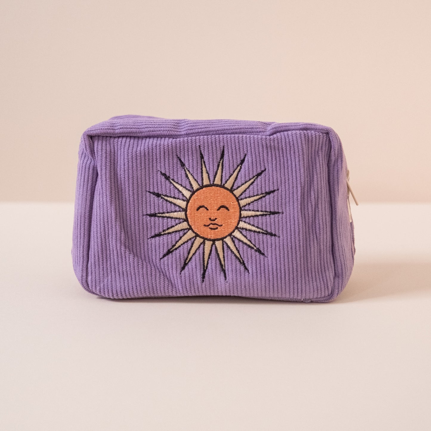 Corduroy Makeup Bag in Lavender