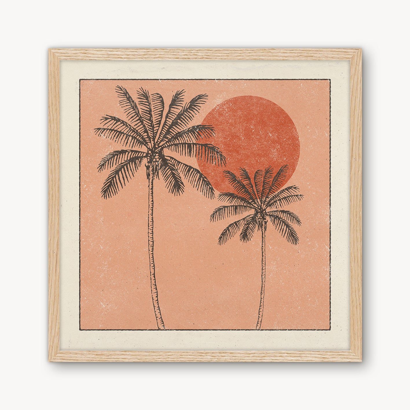 Golden Palms Print
