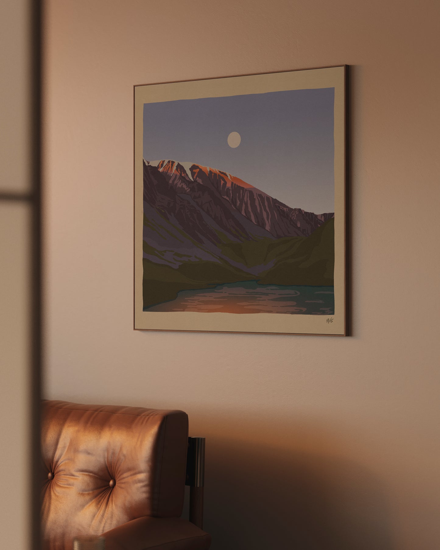 First light over the lake print