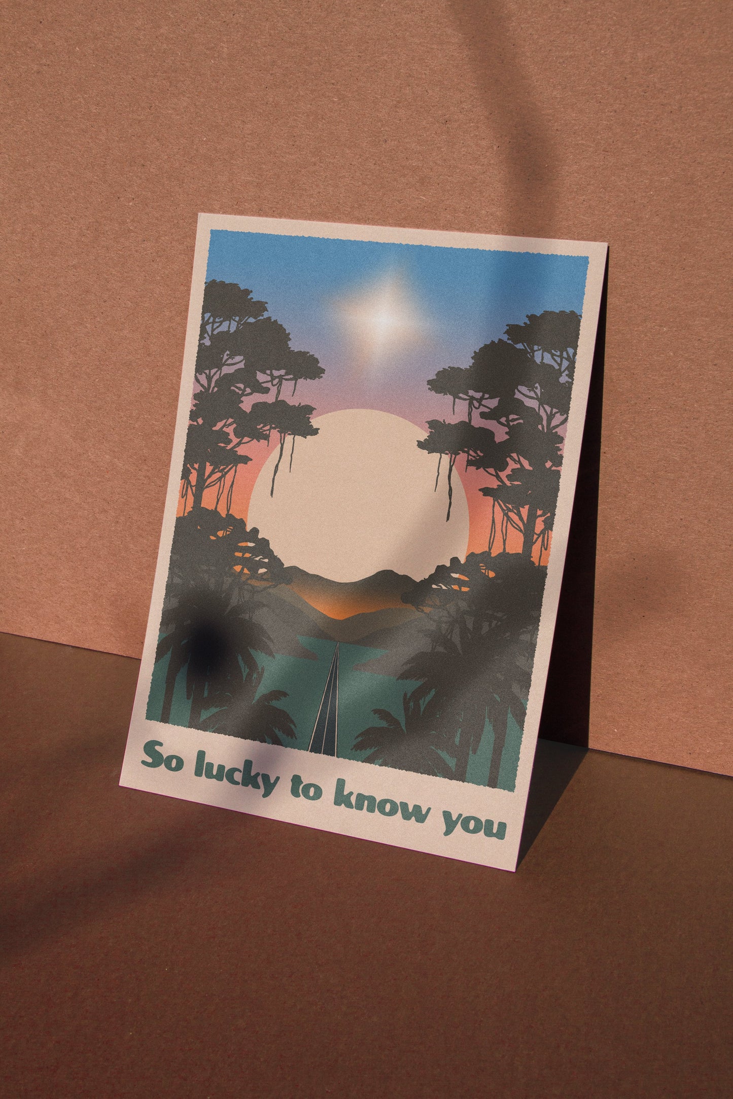 So lucky to know you Card