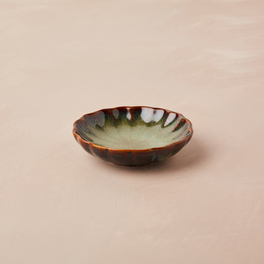 Ceramic Trinket Dish in Olive