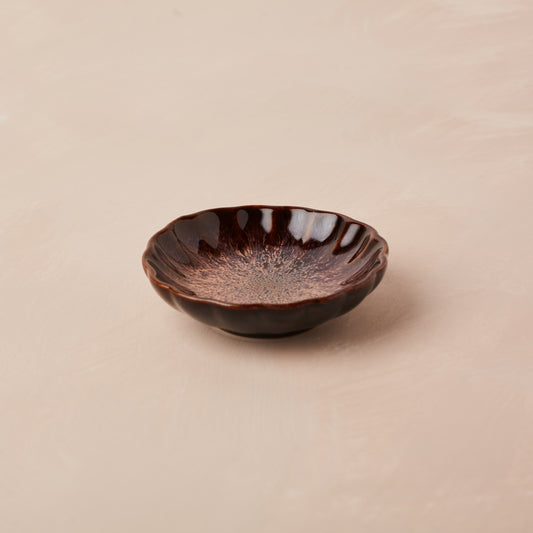 Ceramic Trinket Dish in Brinjal