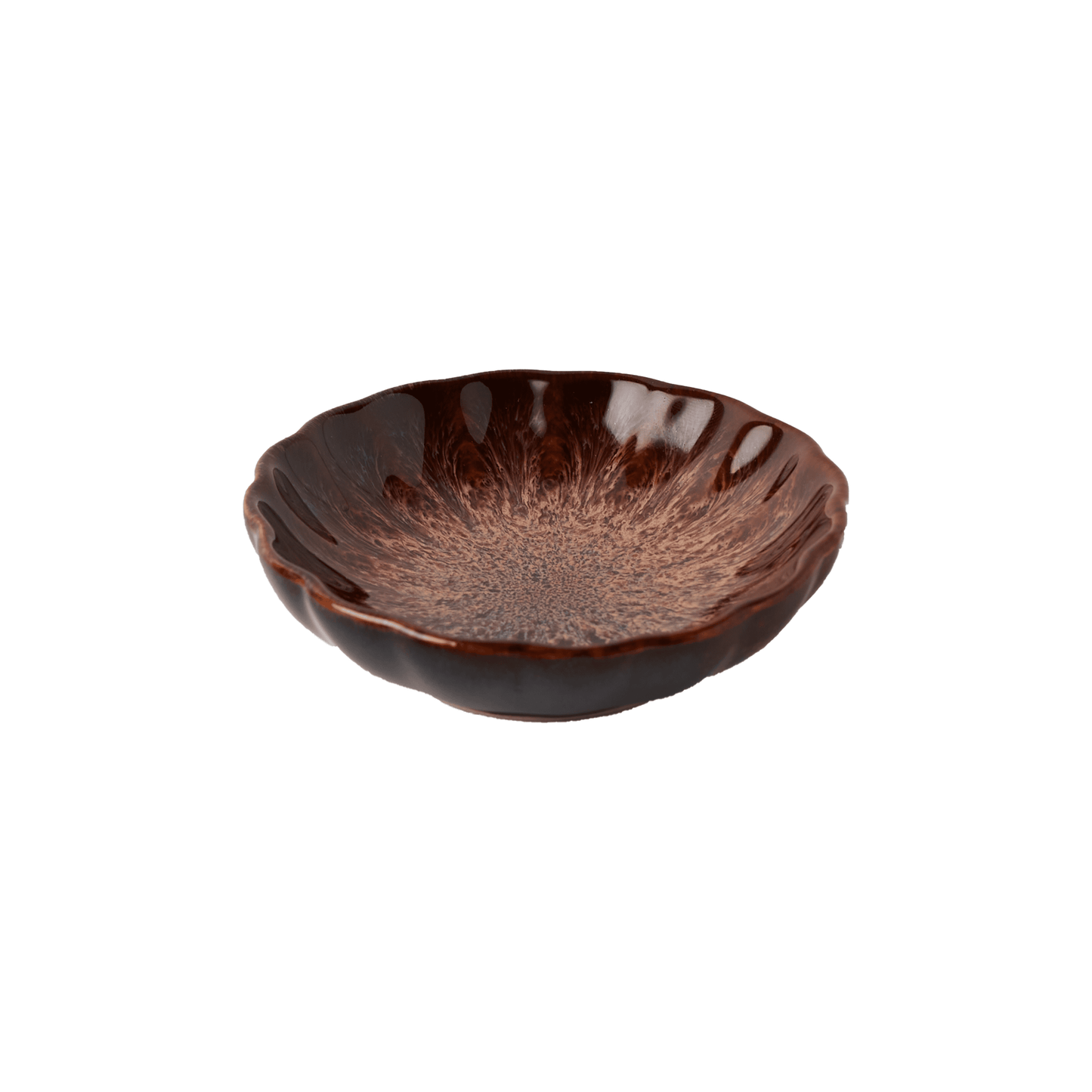 Ceramic Trinket Dish in Brinjal