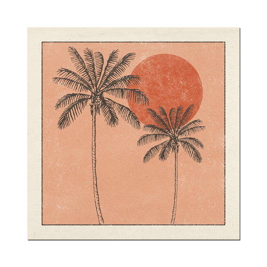 Golden Palms Print