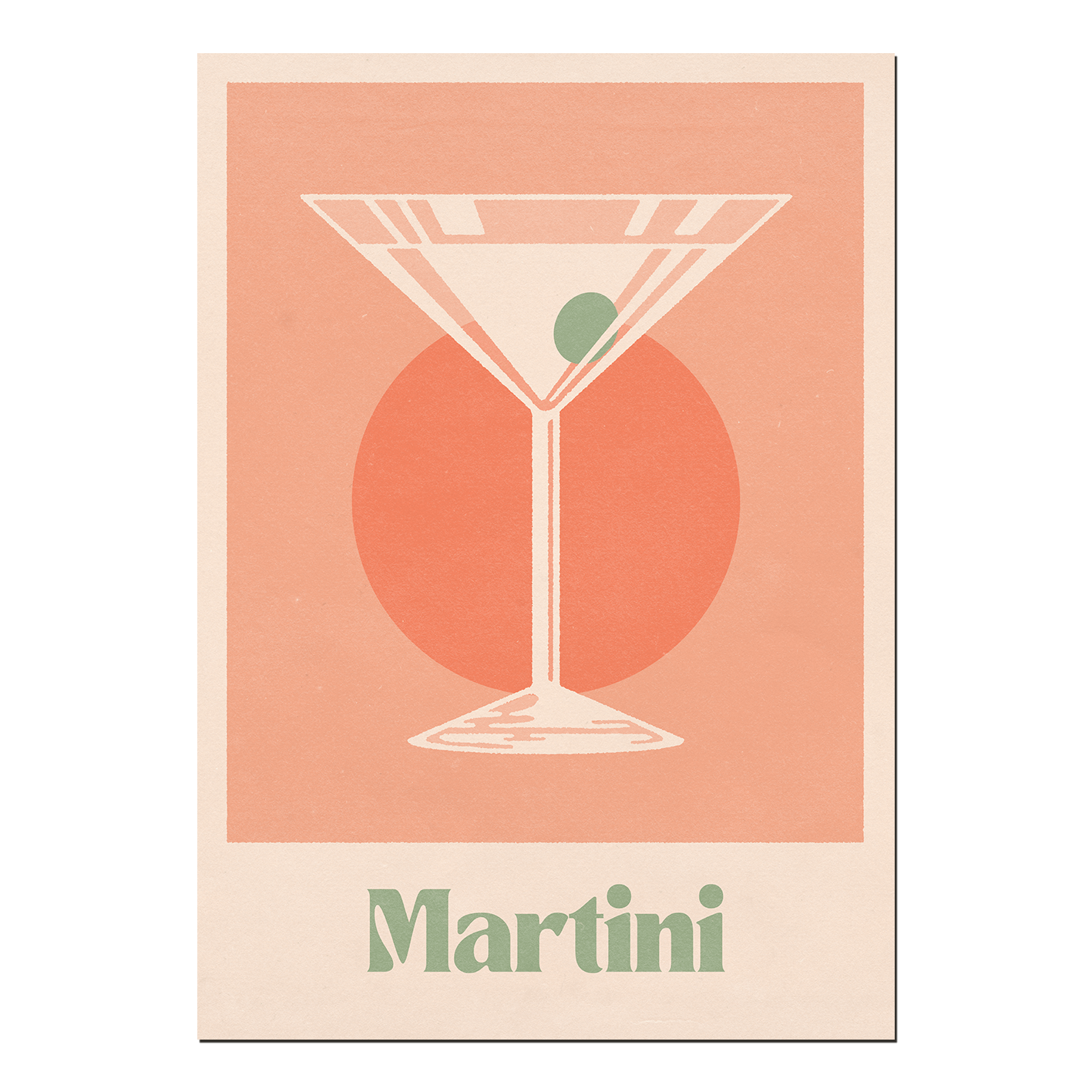 'Martini' Print