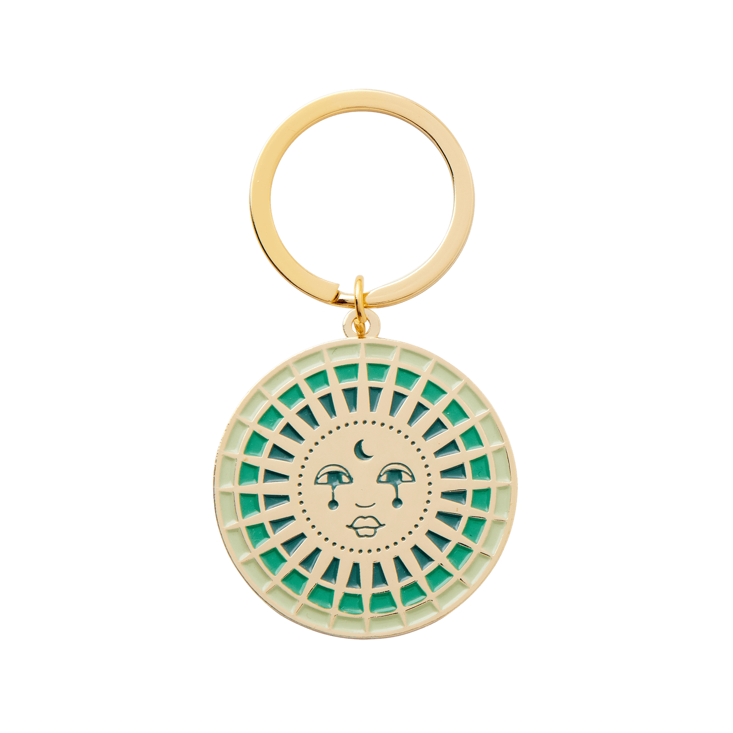 Moon Enamel Keychain