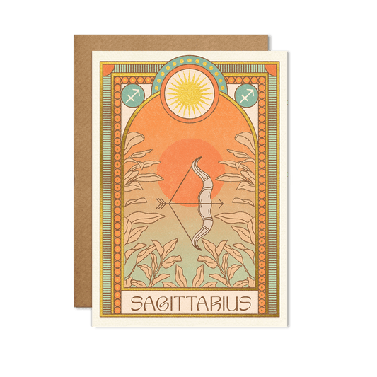 Sagittarius Zodiac Card