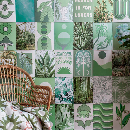 Pastel Green Collage Kit